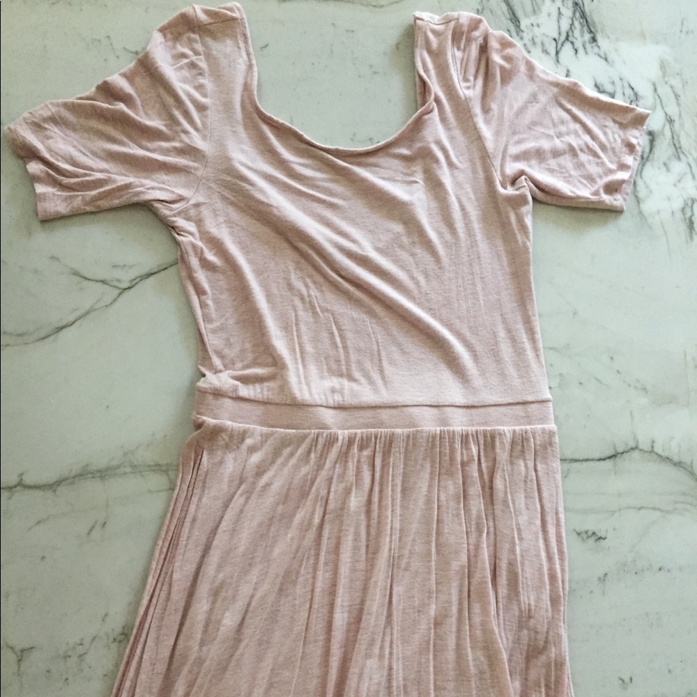 Bordeaux Maxi dress in Ballerina Pink